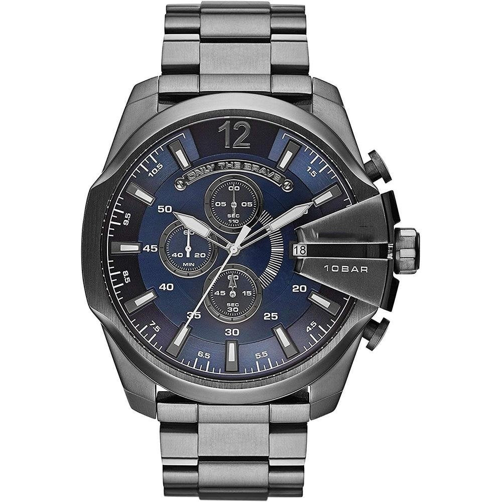 Men's Chronograph Quartz Watch with Stainless Steel Strap