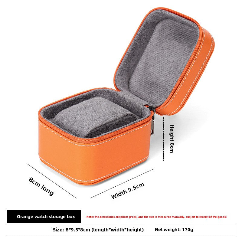 Zippered watch storage case