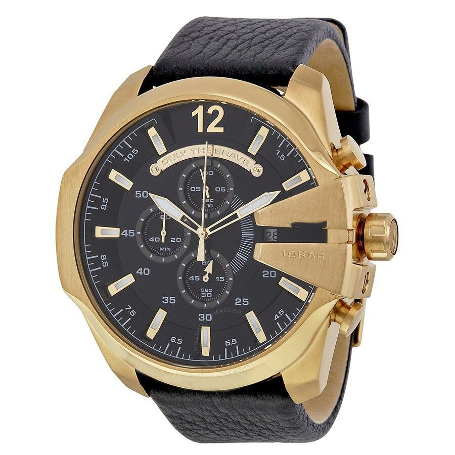 Men's Chronograph Quartz Watch with Stainless Steel Strap