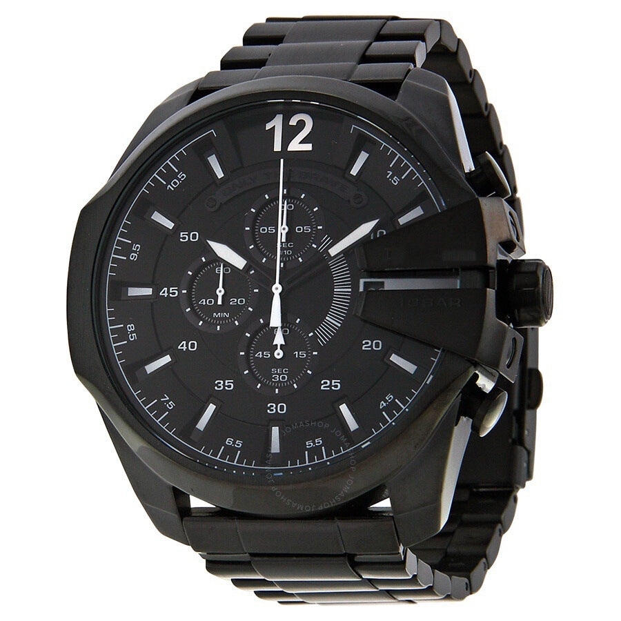 Men's Chronograph Quartz Watch with Stainless Steel Strap