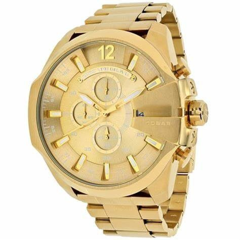 Men's Chronograph Quartz Watch with Stainless Steel Strap