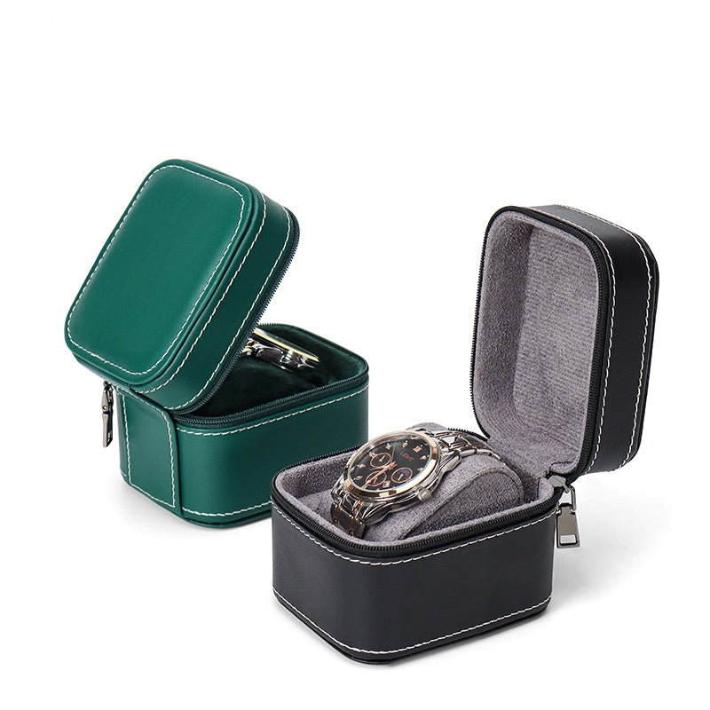 Zippered watch storage case
