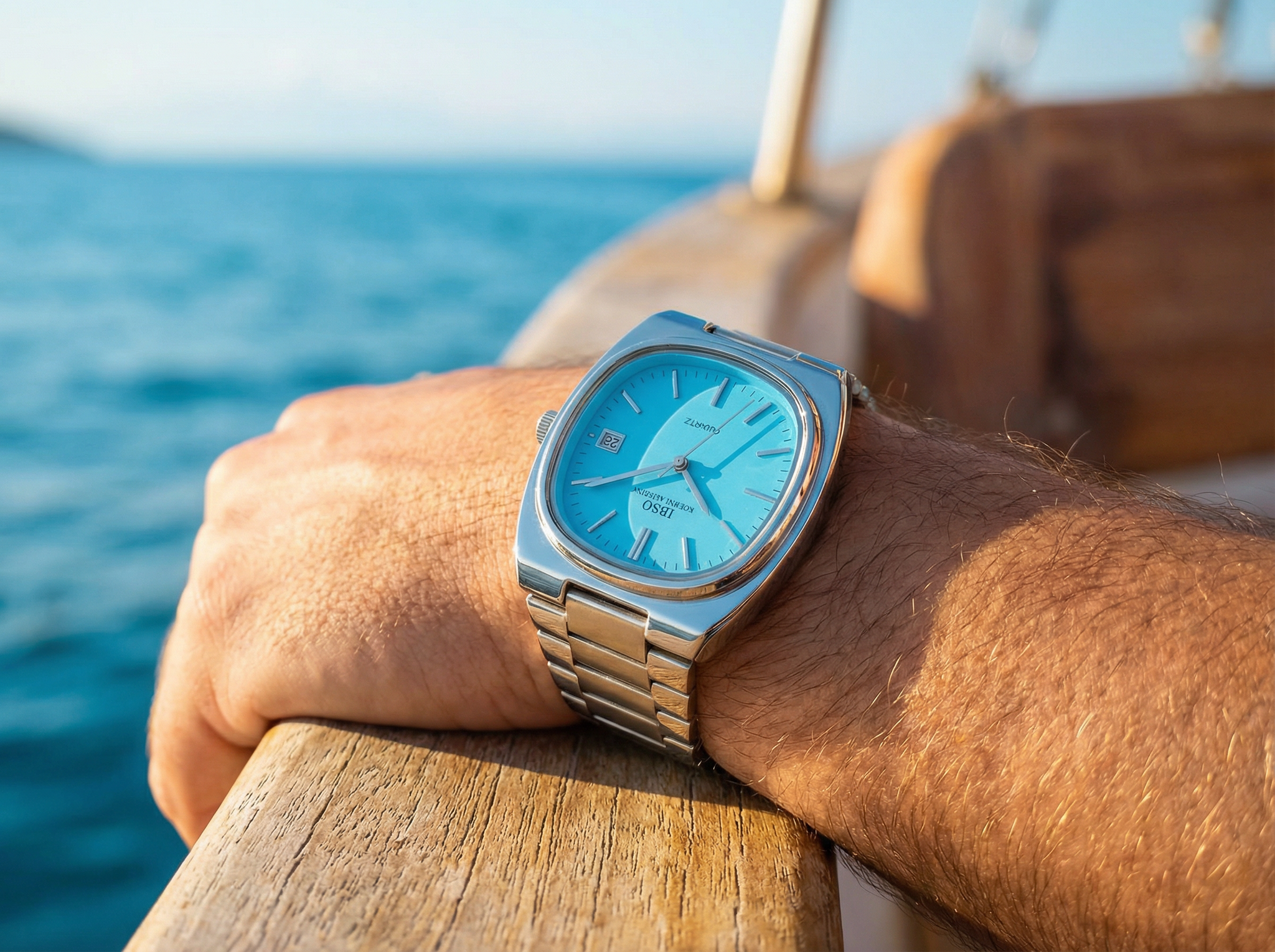 The LUSSAVO Signature Timepiece - Azure Blue