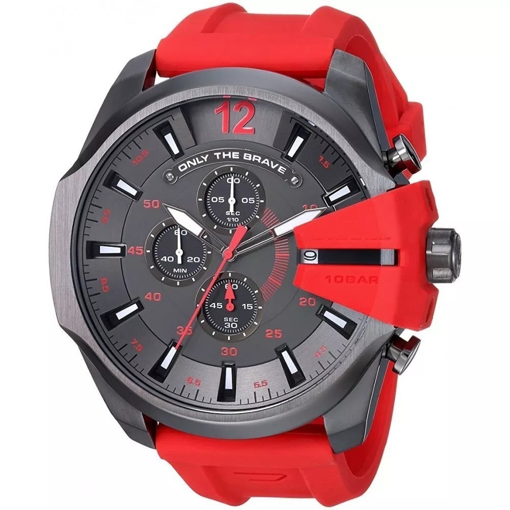 Men's Chronograph Quartz Watch with Stainless Steel Strap