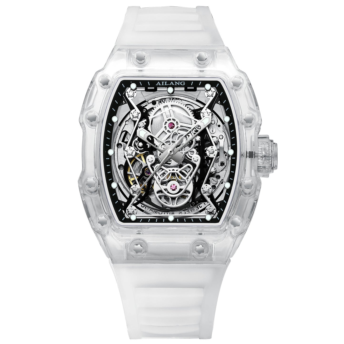 Hollow Mechanical Watch Men's Transparent Waterproof Fashion Watch