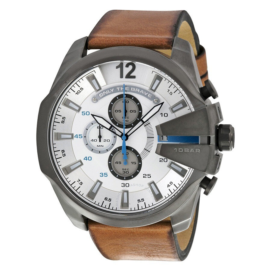 Men's Chronograph Quartz Watch with Stainless Steel Strap