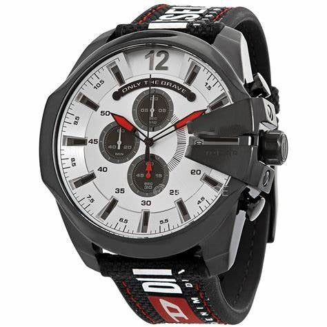 Men's Chronograph Quartz Watch with Stainless Steel Strap