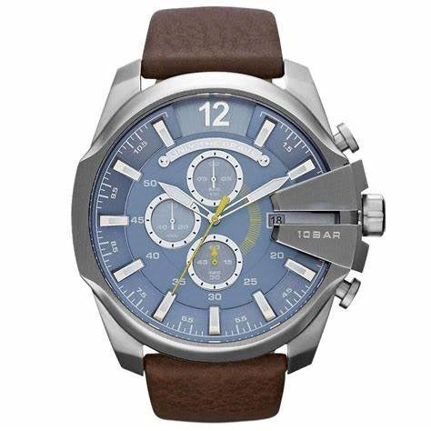 Men's Chronograph Quartz Watch with Stainless Steel Strap