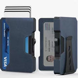 Metal cardholder wallet
