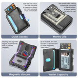 Metal cardholder wallet